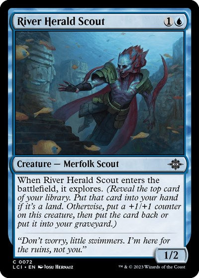 River Herald Scout (LCI) #72 Common The Lost Caverns of Ixalan Magic: 2023
