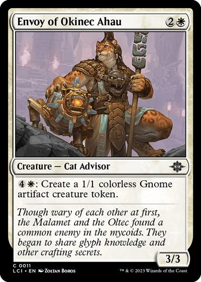 Envoy of Okinec Ahau (LCI) #11 Common (Lightly Played) The Lost Caverns of Ixalan Magic: 2023