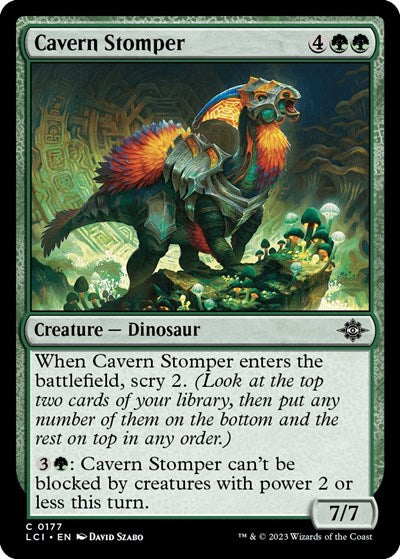 Cavern Stomper (LCI) #177 Common (Lightly Played) The Lost Caverns of Ixalan Magic: 2023
