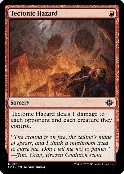 Tectonic Hazard (LCI) #169 Common (Lightly Played) The Lost Caverns of Ixalan Magic: 2023