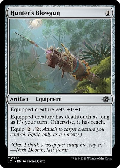 Hunters Blowgun (LCI) #255 Common The Lost Caverns of Ixalan Magic: The Gathering: 2023