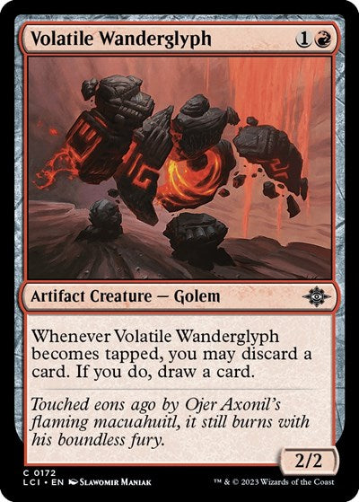 Volatile Wanderglyph (LCI) #172 Common The Lost Caverns of Ixalan Magic: 2023