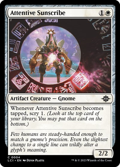 2023 Magic: The Lost Caverns of Ixalan (LCI) - Attentive Sunscribe (#4, Common)