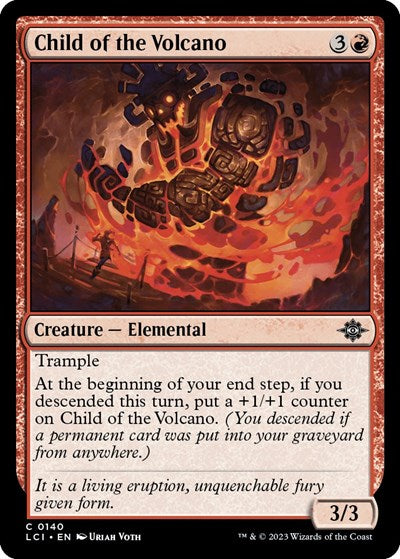 2023 Magic: The Lost Caverns of Ixalan (LCI) - Child of the Volcano (#140, Common)