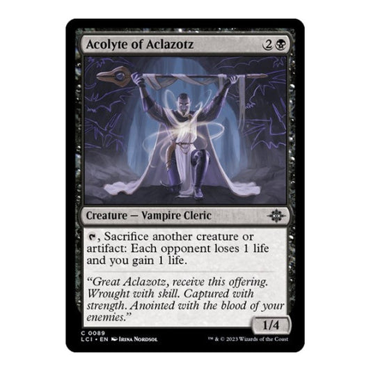 Acolyte of Aclazotz (LCI) #89 Common The Lost Caverns of Ixalan Magic: The Gathering: 2023