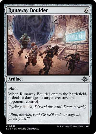 Runaway Boulder (LCI) #259 Common (Lightly Played) The Lost Caverns of Ixalan Magic: 2023