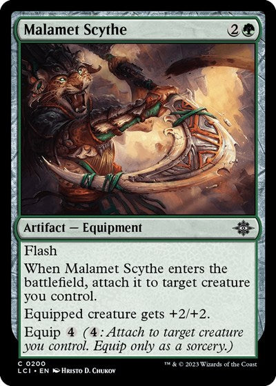 2023 Magic: The Lost Caverns of Ixalan (LCI) - Malamet Scythe (#200, Common) (Lightly Played)