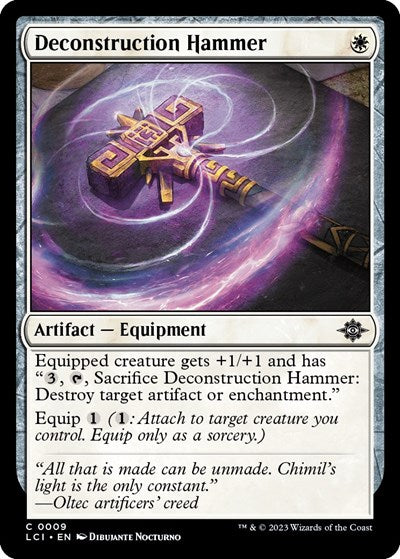 2023 Magic: The Lost Caverns of Ixalan (LCI) - Deconstruction Hammer (#9, Common) (Lightly Played)