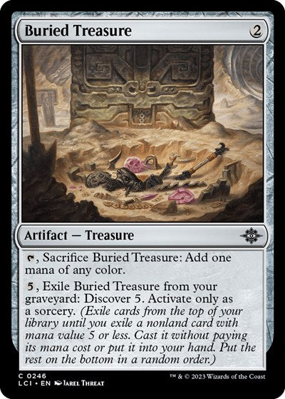 Buried Treasure (LCI) #246 Common The Lost Caverns of Ixalan Magic: The Gathering: 2023