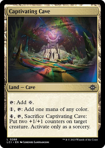 2023 Magic: The Lost Caverns of Ixalan (LCI) - Captivating Cave (#268, Land) (Lightly Played)