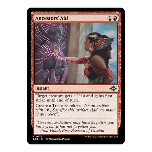 Ancestors' Aid (LCI) #132 Common (Lightly Played) The Lost Caverns of Ixalan Magic: The Gathering: 2023