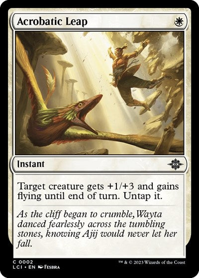 Acrobatic Leap (LCI) #2 Common (Lightly Played) The Lost Caverns of Ixalan Magic: 2023