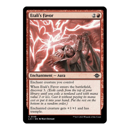 Etali's Favor (LCI) #149 Common (Lightly Played) The Lost Caverns of Ixalan Magic: The Gathering: 2023