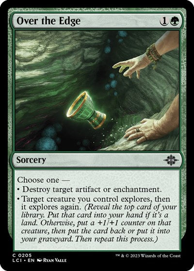 Over the Edge (LCI) #205 Common (Lightly Played) The Lost Caverns of Ixalan Magic: 2023