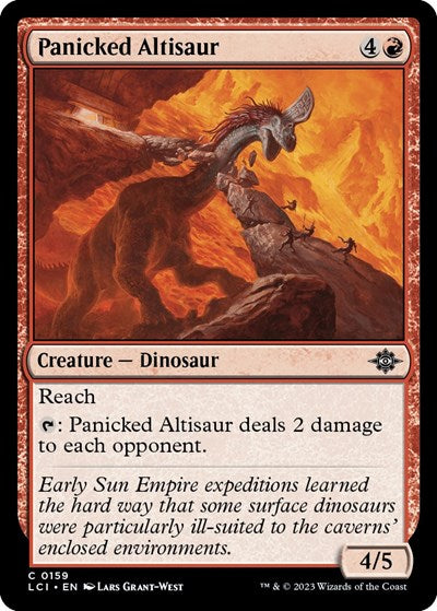 Panicked Altisaur (LCI) #159 Common The Lost Caverns of Ixalan Magic: 2023