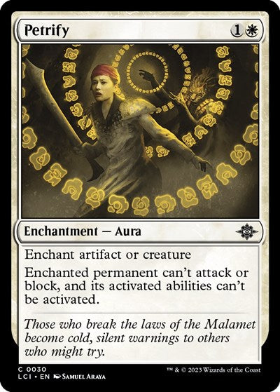Petrify (LCI) #30 Common (Lightly Played) The Lost Caverns of Ixalan Magic: 2023