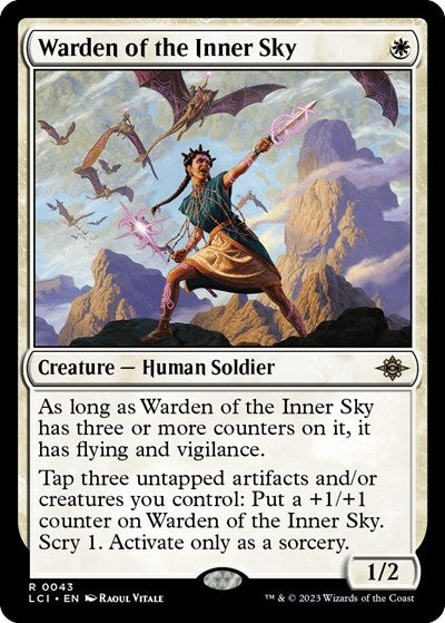 Warden of the Inner Sky (LCI) #43 Rare (Near Mint) The Lost Caverns of Ixalan Magic: The Gathering: 2023