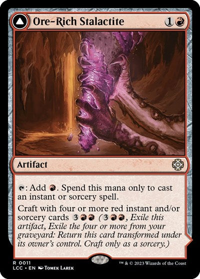 Ore Rich Stalactite (LCC) #11 Rare (Lightly Played) Commander: The Lost Caverns of Ixalan Magic: The Gathering: 2023