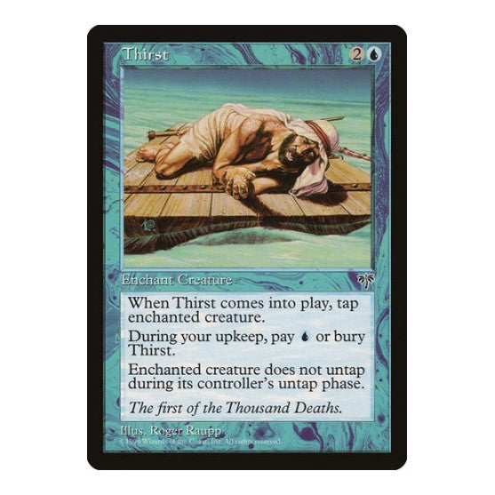 Thirst (MIR) #99 Common (Heavily Played) Mirage Magic: The Gathering: 1996
