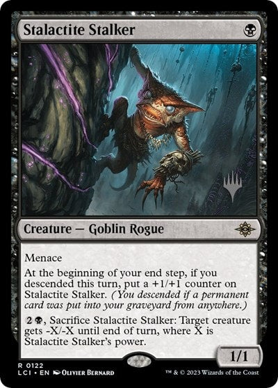 Stalactite Stalker (PPLCI) #122 Rare (Lightly Played) Promo Pack: The Lost Caverns of Ixalan Magic: The Gathering: 2023
