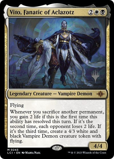 Vito Fanatic of Aclazotz (PPLCI) #243p Mythic Rare Promo Pack: The Lost Caverns of Ixalan Magic: The Gathering: 2023