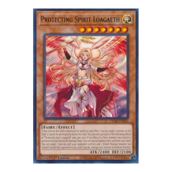 Protecting Spirit Loagaeth (VASM) #VASM-EN041 Rare (1st Edition Near Mint) Valiant Smashers YuGiOh: 2023