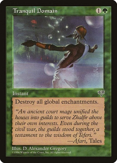 Tranquil Domain (MIR) #245 Common (Lightly Played) Mirage Magic: The Gathering: 1996
