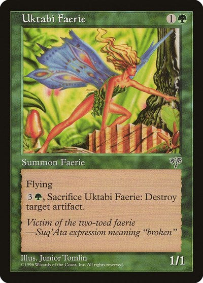 Uktabi Faerie (MIR) #247 Common (Lightly Played) Mirage Magic: The Gathering: 1996
