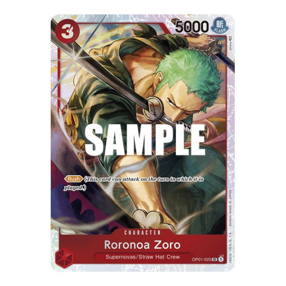 Roronoa Zoro - OP01-025 (Ultra Deck: The Three Captains) (OP-PR) #OP01-025 Super Rare (Foil Near Mint) One Piece Promotion Cards One Piece Card Game: 2022