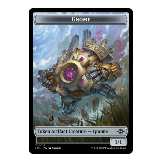Gnome Token (LCI) #16 Token (Moderately Played) The Lost Caverns of Ixalan Magic: The Gathering: 2023
