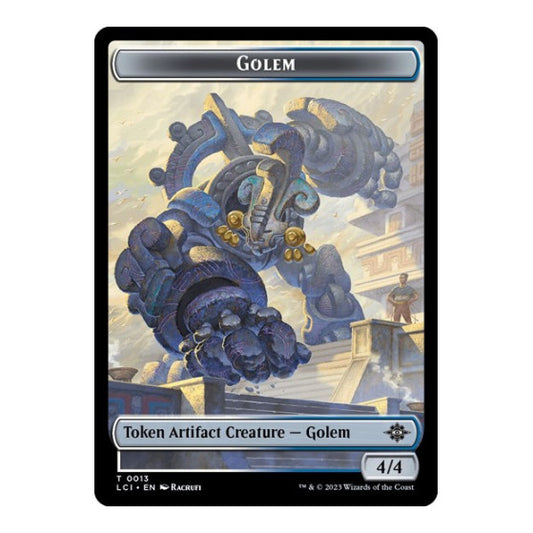 Golem Token (LCI) #13 Token (Moderately Played) The Lost Caverns of Ixalan Magic: The Gathering: 2023