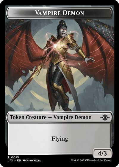 Vampire Demon Token (LCI) #15 T (Lightly Played) The Lost Caverns of Ixalan Magic: The Gathering: 2023