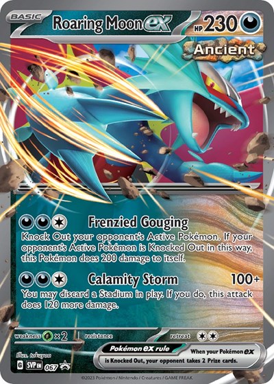 Roaring Moon ex - 067 (SVP) #067 Promo (Holofoil Near Mint) SV: Scarlet & Violet Promo Cards Pokemon: 2023