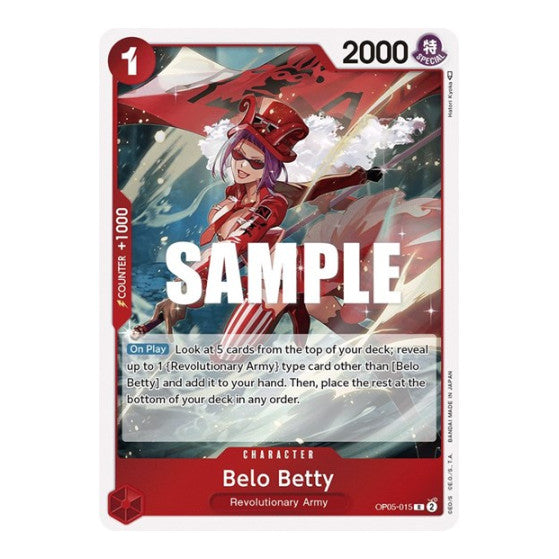 Belo Betty (015) (OP05) #OP05-015 Rare (Foil Near Mint) Awakening of the New Era One Piece Card Game: 2023