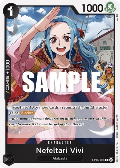 Nefeltari Vivi (OP05) #OP05-086 Rare (Foil Lightly Played) Awakening of the New Era One Piece Card Game: 2023