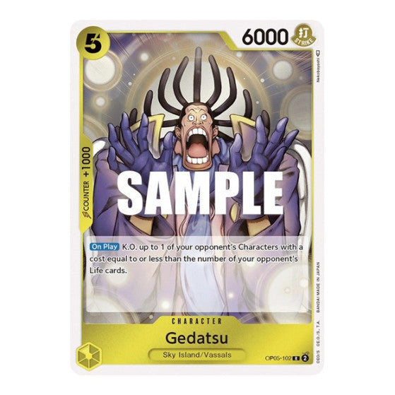 Gedatsu (OP05) #OP05-102 Rare Awakening of the New Era One Piece Card Game: 2023