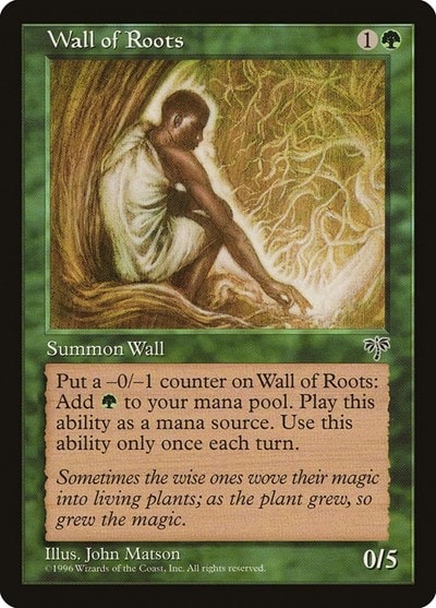 Wall of Roots (MIR) #253 Common Mirage Magic: The Gathering: 1996