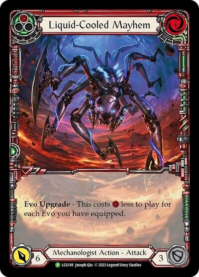 Liquid-Cooled Mayhem - LGS198 (PR) #LGS198 Promo (Rainbow Foil Near Mint) Flesh and Blood: Promo Cards Flesh and Blood TCG: 2019