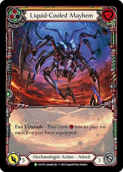Liquid-Cooled Mayhem - LGS199 (PR) #LGS199 Promo (Rainbow Foil Near Mint) Flesh and Blood: Promo Cards Flesh and Blood TCG: 2019