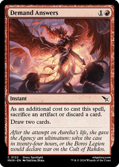 Demand Answers (MKM) #122 Common (Lightly Played) Murders at Karlov Manor Magic: The Gathering: 2024
