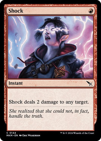 Shock (MKM) #144 Common (Lightly Played) Murders at Karlov Manor Magic: The Gathering: 2024