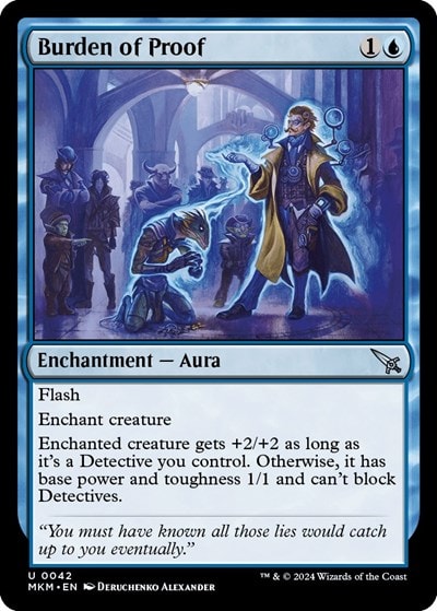 Burden of Proof (MKM) #42 Uncommon Murders at Karlov Manor Magic: The Gathering: 2024