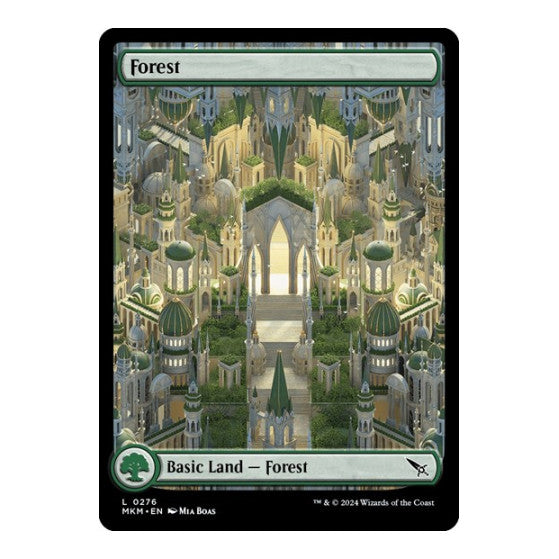 Forest (0276) (MKM) #276 Land (Lightly Played) Murders at Karlov Manor Magic: The Gathering: 2024