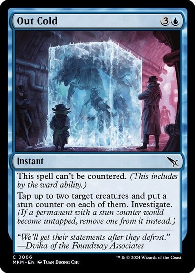 Out Cold (MKM) #66 Common (Lightly Played) Murders at Karlov Manor Magic: The Gathering: 2024