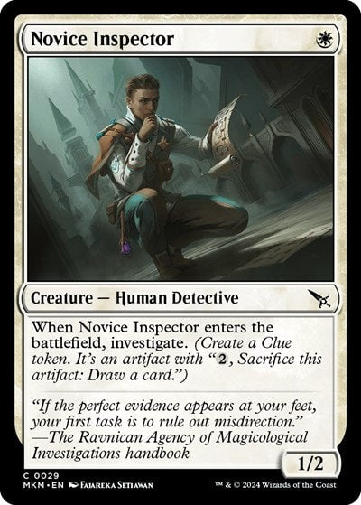 Novice Inspector (MKM) #29 Common (Lightly Played) Murders at Karlov Manor Magic: The Gathering: 2024