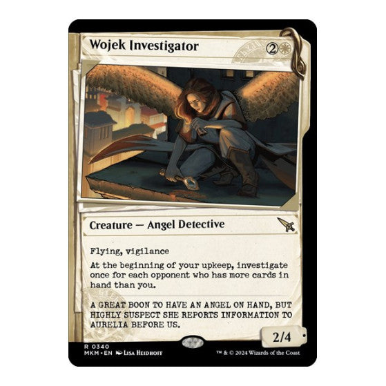 Wojek Investigator Showcase (MKM) #340 Rare (Foil Lightly Played) Murders at Karlov Manor Magic: The Gathering: 2024