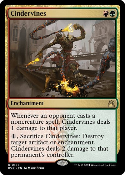 Cindervines (RVR) #171 Rare (Lightly Played) Ravnica Remastered Magic: The Gathering: 2024
