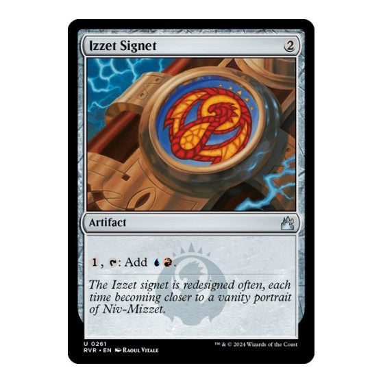 Izzet Signet (RVR) #261 Uncommon (Lightly Played) Ravnica Remastered Magic: The Gathering: 2024