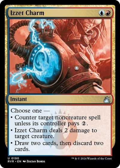 Izzet Charm (RVR) #190 Uncommon (Lightly Played) Ravnica Remastered Magic: The Gathering: 2024