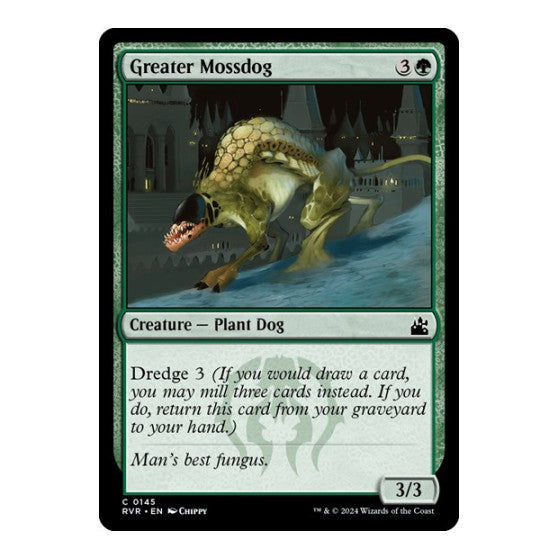 Greater Mossdog (RVR) #145 Common (Lightly Played) Ravnica Remastered Magic: The Gathering: 2024